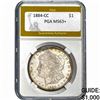 Image 1 : 1884-CC Morgan Silver Dollar PGA MS63+
