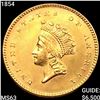 Image 1 : 1854 Rare Gold Dollar CHOICE BU
