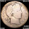 Image 1 : 1892-O Micro O Barber Half Dollar NICELY CIRCULATED