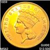 Image 1 : 1859 $3 Gold Piece UNCIRCULATED