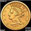 Image 1 : 1850-O $2.50 Gold Quarter Eagle UNCIRCULATED