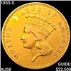 1855-S $3 Gold Piece CHOICE AU