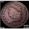 Image 1 : 1811 Classic Head Half Cent NEARLY UNCIRCULATED