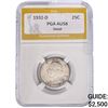 1932-D Washington Silver Quarter PGA AU58