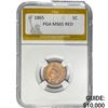1865 Indian Head Cent PGA MS65