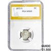 Image 1 : 1872-S Seated Liberty Half Dime PGA MS63