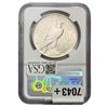 Image 2 : 1921 Silver Peace Dollar NGC MS62