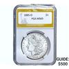 1885-O Morgan Silver Dollar PGA MS65