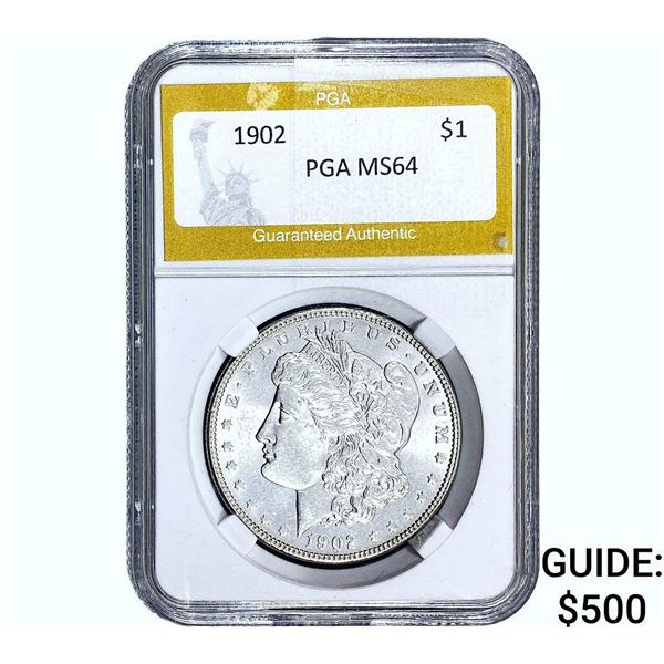 1902 Morgan Silver Dollar PGA MS64