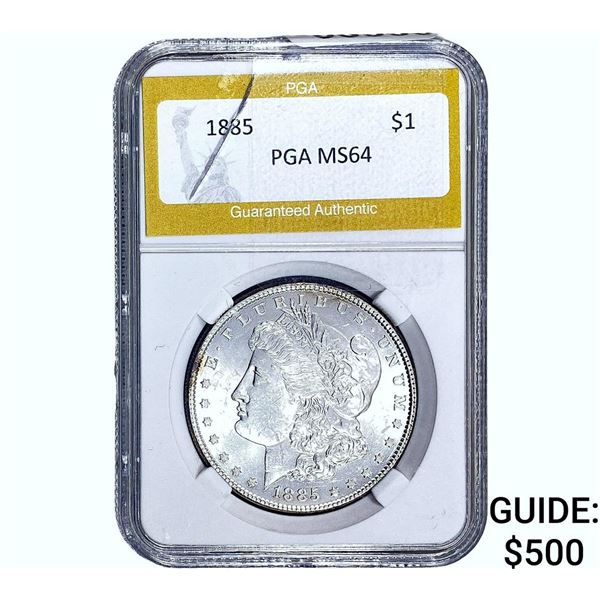 1885 Morgan Silver Dollar PGA MS64