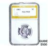 1961 Jefferson Nickel PGA PR69