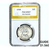 Image 1 : 1938 New Rochelle Half Dollar PGA MS67