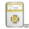 1991 1/4oz $10 Gold American Eagle PGA MS69