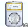 Image 1 : 1878 Rev 79 Morgan Silver Dollar PGA MS65