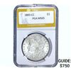 Image 1 : 1883-CC Morgan Silver Dollar PGA MS65