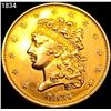 Image 1 : 1834 $5 Gold Half Eagle UNCIRCULATED