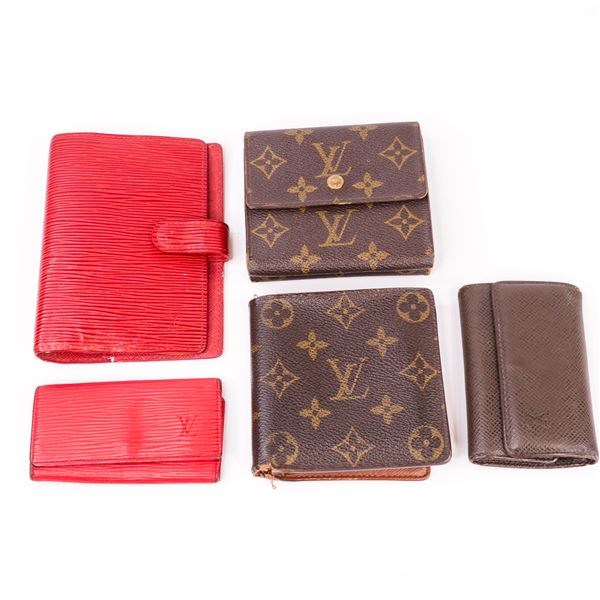 Lot of 5 Louis Vuitton Wallets