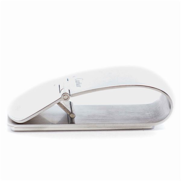 Cartier Santos-Dumont Money Clip â€“ Steel & Onyx-Tone Lacquer