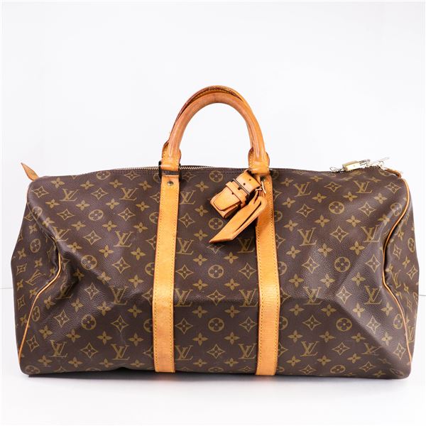 Louis Vuitton Keepall 50 Monogram Canvas w/Lock & Key