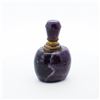 Image 3 : Set of 2 Carved Rock Crystal & Amethyst Perfume Bottles