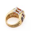 Image 4 : 18KYG Bellarri Citrine, Multigemstone & Natural Diamond Cocktail Ring, 7