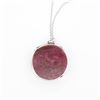 Image 4 : 18KWG Chromia Collection 126ct Natural Ruby & Diamond Enhancer Pendant w/18" Chain