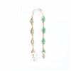 Image 5 : 14KYG 5.00ctw Natural Emerald & 2.00ctw Natural Diamond Bracelet 7.25"