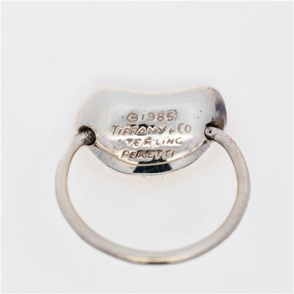 1985 Tiffany & Co. Elsa Peretti 925 Bean Ring w/Box & Pouch