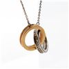 Image 4 : 18KYG/925 Tiffany & Co. Two-Tone Interlocking Circles Pendant Necklace