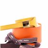 Image 5 : HermÃ¨s Epsom Leather Wrap Bracelet - Jaune with Gold Plated Tab