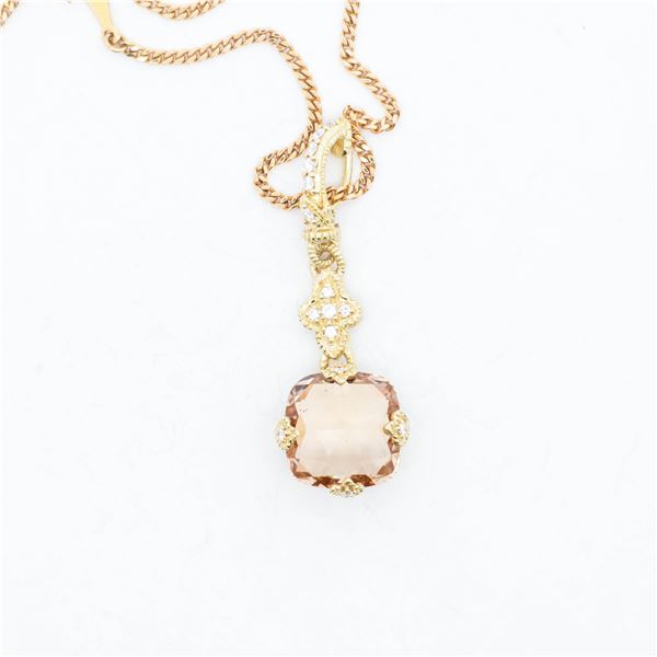 Judith Ripka 18K diamond pendant