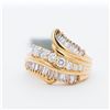 Image 1 : 18K Yellow Gold Natural 1.20ctw Diamond Ring, 6