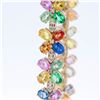 Image 2 : 14KYG Effy 15.22ctw Multi-Color Sapphire & 0.26ctw Diamond Bracelet