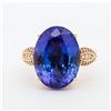 Image 1 : 18KYG Chromia Collection 18.85ct Tanzanite & Diamond Cocktail Ring, 8