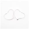 Image 1 : Tiffany & Co. Sterling Elsa Peretti â€œOpen Heartâ€ Hoop Earrings