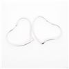 Image 2 : Tiffany & Co. Sterling Elsa Peretti â€œOpen Heartâ€ Hoop Earrings