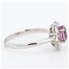 Image 4 : Pt950 1.20ct Spinel & 0.82ctw Diamond Cluster Ring, 6.75 w/Report