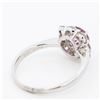 Image 5 : Pt950 1.20ct Spinel & 0.82ctw Diamond Cluster Ring, 6.75 w/Report