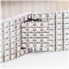Image 4 : 18KWG Estate 10.05ctw Diamond Panel Bracelet 7"