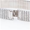 Image 5 : 18KWG Estate 10.05ctw Diamond Panel Bracelet 7"