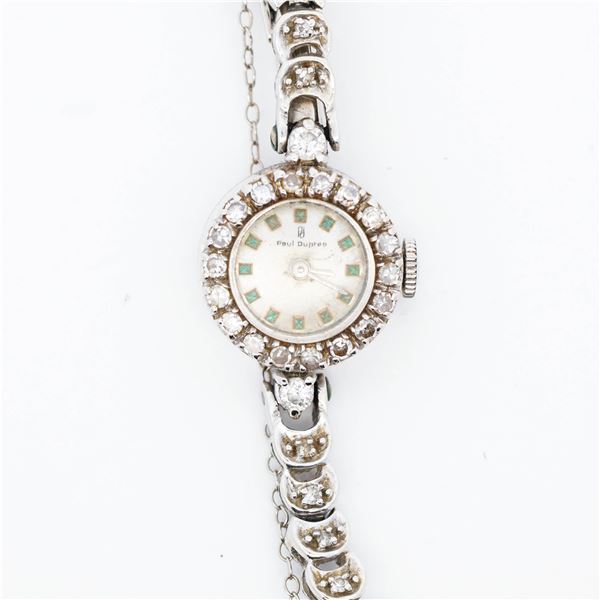 14KWG Paul Dupree Watch Marked 14K , 15.3 grams