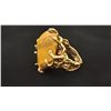 Image 2 : APPROX 14K LADIES RING SET WITH TIGERS EYE (23.5G)