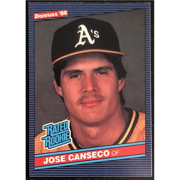 1986 DONRUSS JOSE CANSECO ROOKIE CARD