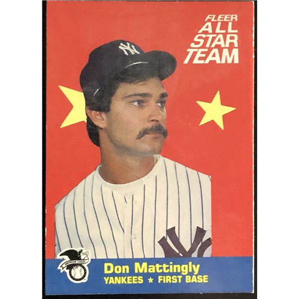 1986 FLEER DON MATTINGLY