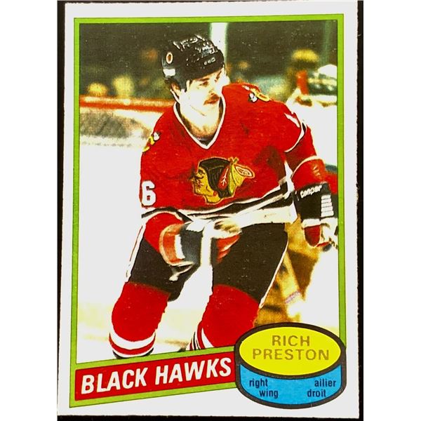 1980-81 O-PEE-CHEE RICH PRESTON ROOKIE CARD
