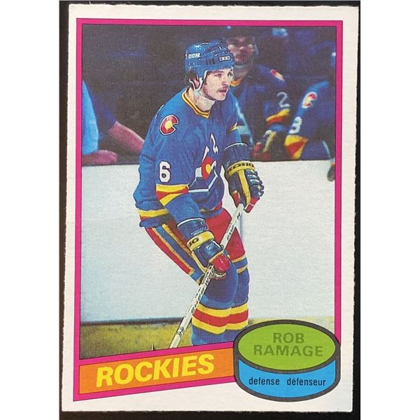 1980-81 O-PEE-CHEE ROB RAMAGE ROOKIE CARD