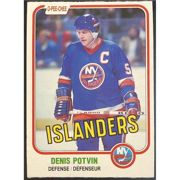 1981-82 O-PEE-CHEE DENIS POTVIN (HOF)