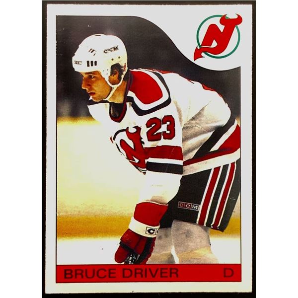 1985-86 O-PEE-CHEE BRUCE DRIVER ROOKIE CARD