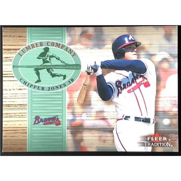 2002 FLEER LUMBER COMPANY CHIPPER JONES (HOF)