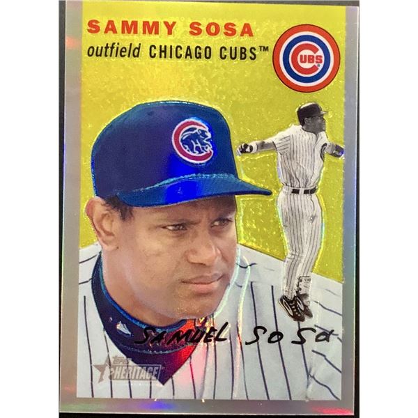 2003 TOPPS HERITAGE CHROME SAMMY SOSA (120/554)